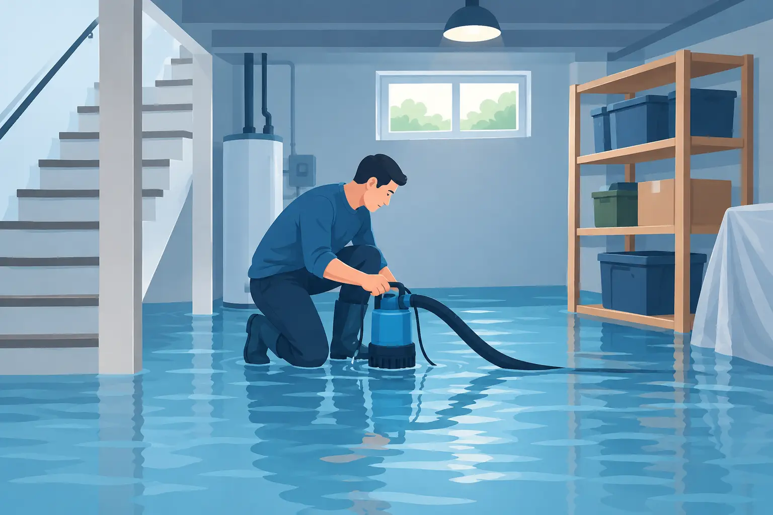 Flooded Basement? The First Steps That Protect It