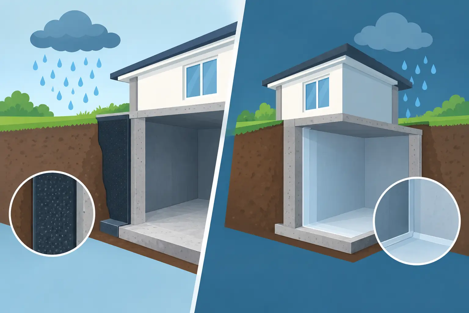 Type A versus Type C Waterproofing Compared